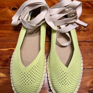 Women's Rothy’s Green Espadrille Flats